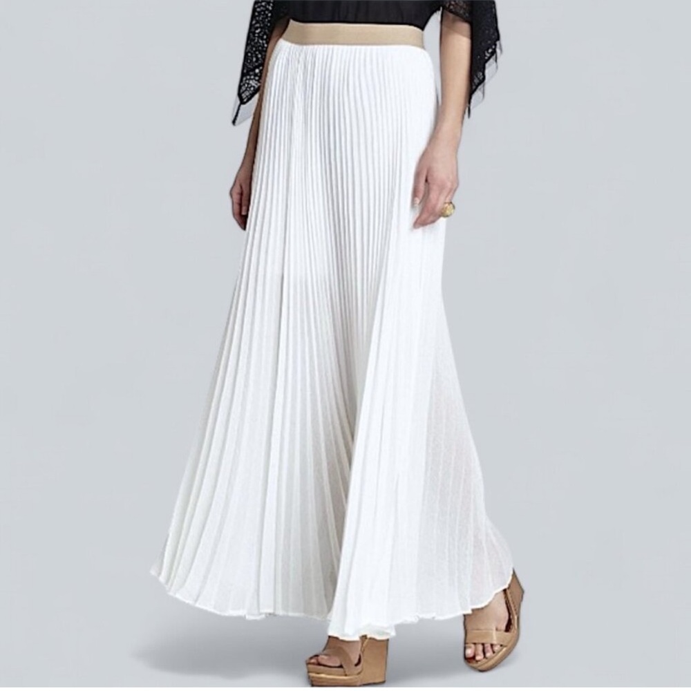 BCBGMaxAzria Maxi White  Skirt